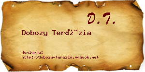 Dobozy Terézia névjegykártya
